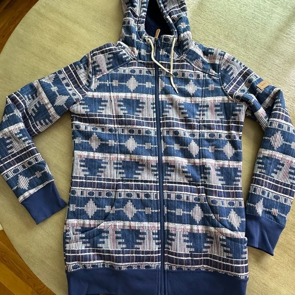 Roxy SNOW Junior's Frost Printed Fleece Jacket - large - Picture 2 of 12